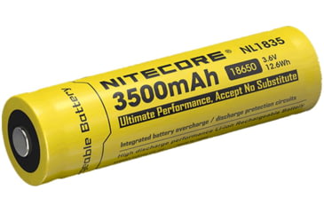 Image of Nitecore NL1835 3500mAh Rechargeable 18650 Battery, Yellow, 6952506491469