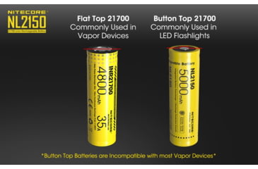 Image of Nitecore NL2150 21700 5000mAh Rechargeable Li-ion Battery, Yellow, 6952506492848