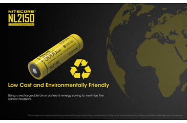 Image of Nitecore NL2150 21700 5000mAh Rechargeable Li-ion Battery, Yellow, 6952506492848