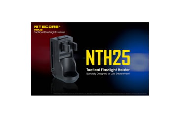 Image of Nitecore NTH25 Rotary Flashlight Holster with Adjustable Belt Clip, Black, 6952506493265