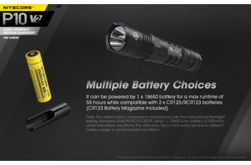 Image of Nitecore P10 v2 1100 Lumen Compact EDC Flashlight, Black, 6952506405916