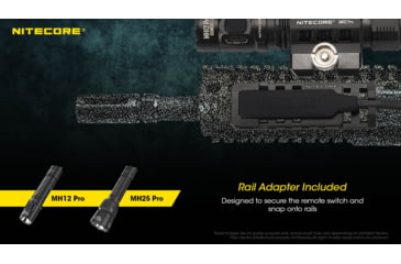 Image of Nitecore RSW1 Pro Pressure Switch for MH12 Pro and MH25 Pro, Black, 6952506488889