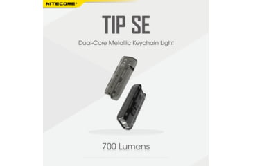 Image of Nitecore Tip SE 700 Lumen Rechargeable Keychain EDC Flashlight, Grey, 6952506406180
