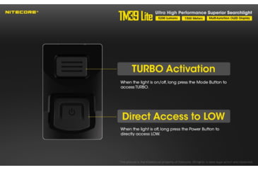 Image of Nitecore TM39 Lite 5200 Lumen 1640 Yard Long Throw Flashlight, Black, 6952506405909
