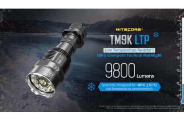Image of Nitecore TM9K LTP 9800 Lumen Low Temperature Rechargeable Flashlight, Black, 6952506407118