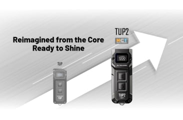 Image of Nitecore TUP2 MCT Rechargeable Keychain EDC Lithium Ion 1200 Lumens LED Flashlight, Black, 6952506409501