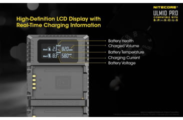 Image of Nitecore ULM10 Pro Digital QuickCharge 2.0 USB Battery Charger for Leica BP-SCL5 Batteries, Black, 6952506492725