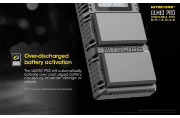 Image of Nitecore ULM10 Pro Digital QuickCharge 2.0 USB Battery Charger for Leica BP-SCL5 Batteries, Black, 6952506492725