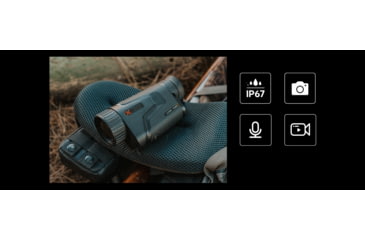 Image of NOCPIX 4x 35mm LUMI H35 Compact Thermal Monocular, 640x512, Black, LUMI-H35