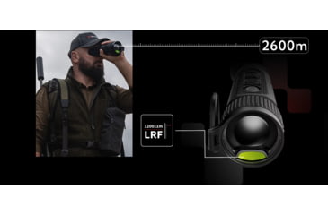 Image of NOCPIX VISTA, Thermal Imaging Sight, 2X Magnification, 50mm Objective, 1280X1024 Thermal Sensor, 1,200 Yard Laser Range Finder, Black VISTA-S50R