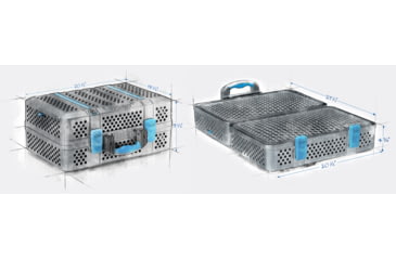 Image of Nomad Grills Barbecue Grill And Smoker, Blue, Medium, NG-2001-GG-BLU