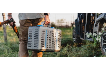 Image of Nomad Grills Barbecue Grill And Smoker, Blue, Medium, NG-2001-GG-BLU