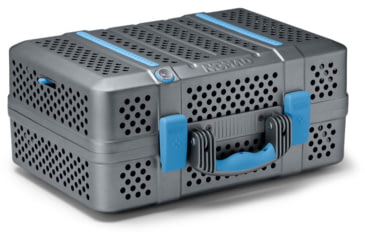 Image of Nomad Grills Barbecue Grill And Smoker, Blue, Medium, NG-2001-GG-BLU