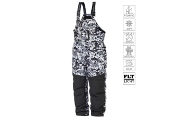Image of Norfin Explorer Camo Heated Bibs - Mens, Camo, Medium, 359102-M