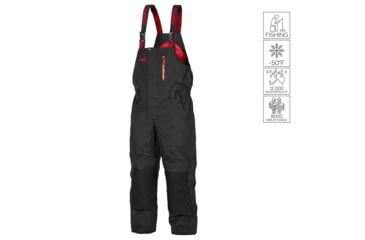 Image of Norfin Extreme 5 Bibs - Mens, Black, Medium, 338802-M