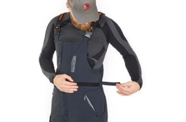 Image of Norfin Norfin Rebel Pro Insulated Rain Bibs - Men's, Gray, 2XL, 586005-XXL