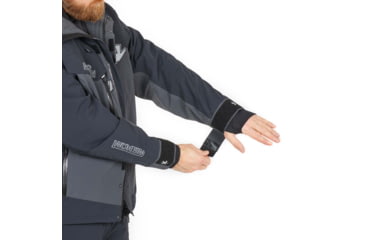 Image of Norfin Rebel Pro Insulated Gray Rain Jacket - Men's, Gray, Large, 596003-L