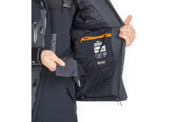 Image of Norfin Rebel Pro Insulated Gray Rain Jacket - Men's, Gray, Large, 596003-L