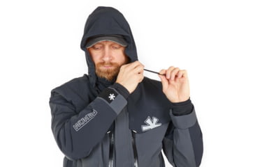 Image of Norfin Rebel Pro Insulated Gray Rain Jacket - Men's, Gray, Large, 596003-L