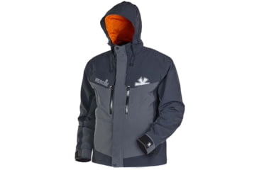 Image of Norfin Rebel Pro Insulated Gray Rain Jacket - Men's, Gray, Large, 596003-L