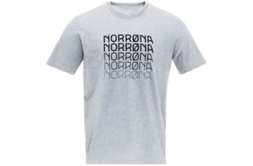 Image of Norrona /29 Cotton Bolder T-Shirt - Mens, Grey Melange, Medium, 7042698459541