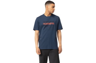Image of Norrona Bolder T-Shirt - Men's, Indigo Night, Small, 3403-22 2295 S