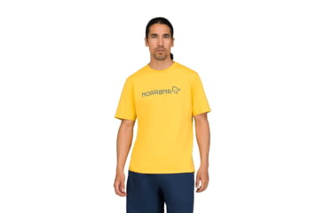 Image of Norrona /29 Cotton Norrna Viking T-Shirt - Mens, Calendula, Large, 3422-21-5566-L