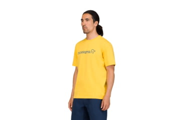 Image of Norrona /29 Cotton Norrna Viking T-Shirt - Mens, Calendula, Large, 3422-21-5566-L