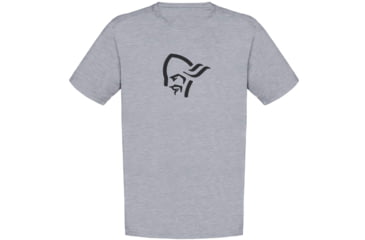 Image of Norrona /29 Cotton Wood Viking T-Shirt - Mens, Grey Melange, Medium, 7042698459589