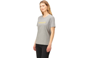 Image of Norrona Big Stitch T-Shirt - Womens, Grey Melange, Small, 3407-23 8870 S