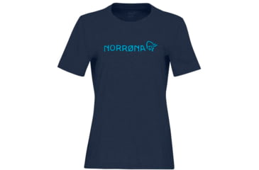 Image of Norrona Big Stitch T-Shirt - Womens, Indigo Night, Large, 3407-23 2295 L