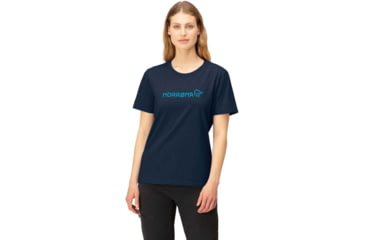 Image of Norrona Big Stitch T-Shirt - Womens, Indigo Night, Large, 3407-23 2295 L