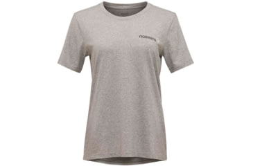 Image of Norrona Duotone T-Shirt - Womens, Grey Melange, Medium, 3410-22 8870 M