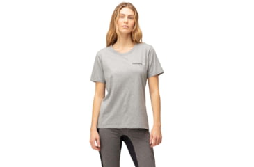 Image of Norrona Duotone T-Shirt - Womens, Grey Melange, Medium, 3410-22 8870 M