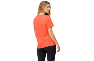 Image of Norrona Duotone T-Shirt - Womens, Orange Alert, Large, 3410-22 5620 L