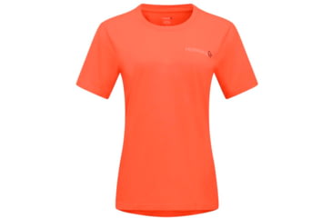 Image of Norrona Duotone T-Shirt - Womens, Orange Alert, Large, 3410-22 5620 L