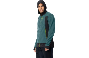 Image of Norrona Falketind Alpha120 Zip Hood - Mens, North Atlantic/Caviar, Extra Large, 7042698458551