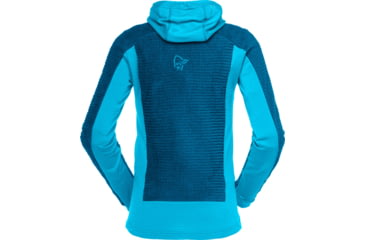 Image of Norrona Falketind Alpha120 Zip Hood - Womens, Aquarius/Mykonos Blue, Small, 1873-20-2380-S