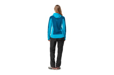 Image of Norrona Falketind Alpha120 Zip Hood - Womens, Aquarius/Mykonos Blue, Small, 1873-20-2380-S