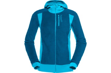 Image of Norrona Falketind Alpha120 Zip Hood - Womens, Aquarius/Mykonos Blue, Small, 1873-20-2380-S