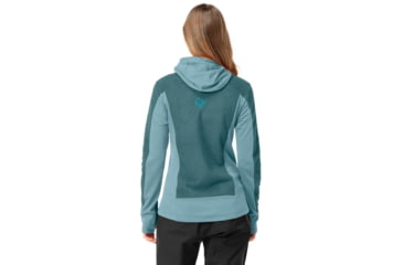 Image of Norrona Falketind Alpha120 Zip Hood - Womens, North Atlantic/Tourmaline, Medium, 7042698458667