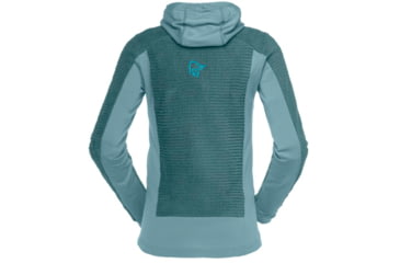 Image of Norrona Falketind Alpha120 Zip Hood - Womens, North Atlantic/Tourmaline, Medium, 7042698458667