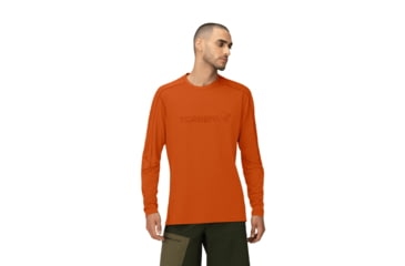 Image of Norrona Falketind Equaliser Merino Round Neck Shirt - Mens, Gold Flame, Medium, 1820-22-1002-M