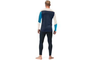 Image of Norrona Falketind Equaliser Merino Round Neck Shirt - Mens, Hawaiian surf/Indigo Night, Large, 7042698472151