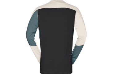Image of Norrona Falketind Equaliser Merino Round Neck Shirt - Mens, North Atlantic/Snowdrop, Large, 7042698472205