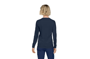 Image of Norrona Falketind Equaliser Merino Round Neck Shirt - Womens, Indigo Night, Small, 1822-22-2295-S