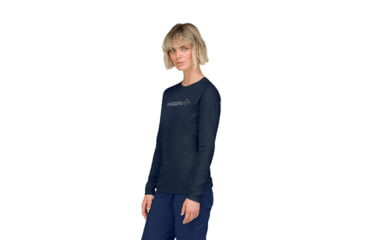 Image of Norrona Falketind Equaliser Merino Round Neck Shirt - Womens, Indigo Night, Small, 1822-22-2295-S