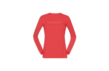 Image of Norrona Falketind Equaliser Merino Round Neck Shirt - Womens, Paprika, Extra Large, 1822-22-1107-XL