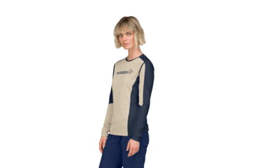 Image of Norrona Falketind Equaliser Merino Round Neck Shirt - Womens, Pure Cashmere, Small, 1822-22-9001-S