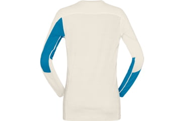 Image of Norrona Falketind Equaliser Merino Round Neck - Womens, Hawaiian Surf/Snowdrop, Large, 1822-22 6633 L